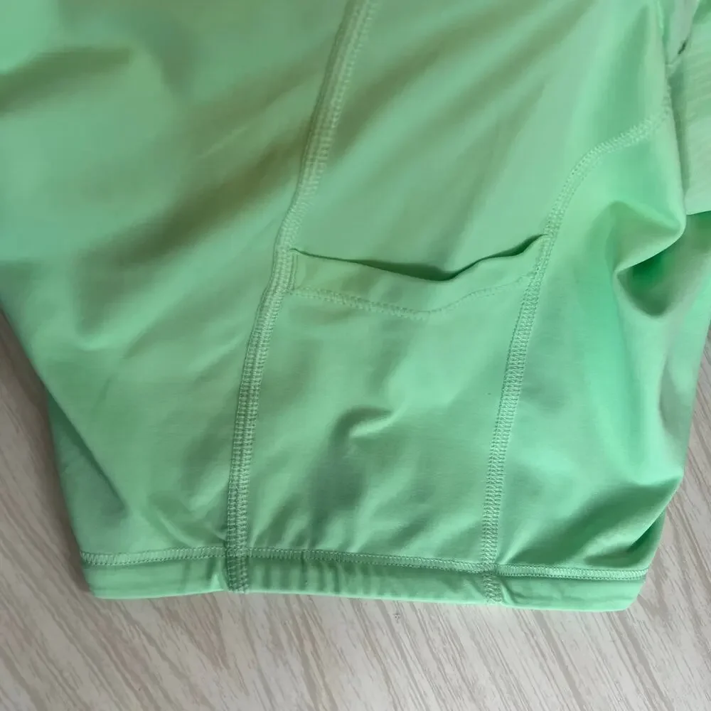 Lululemon Run Pace Skirt in Fresh Teal and White Women's Size 10